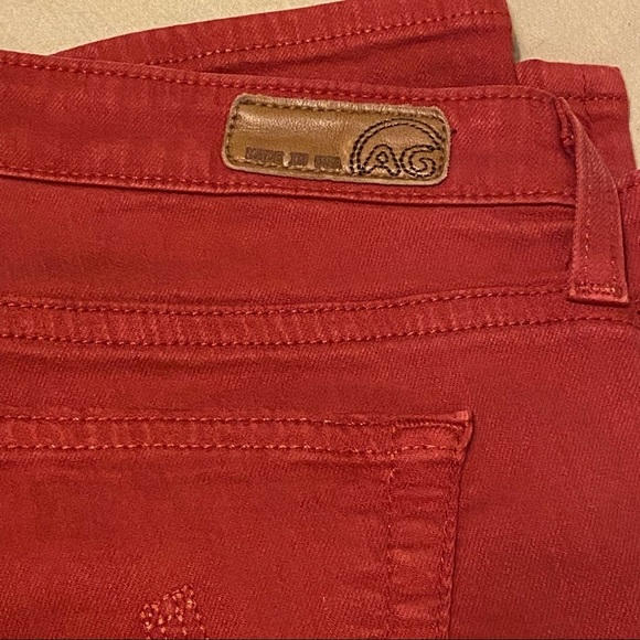 Adriano Goldschmied AG The Stevie Ankle Slim Straight Rust Jeans 29R - Picture 5 of 11